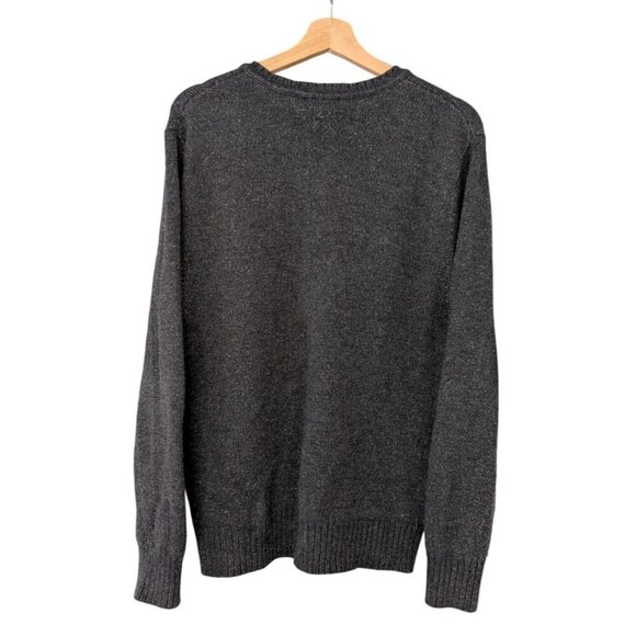 Patagonia 80% Wool Blend Gray Sweater V-Neck Long Sleeve Sweatshirt Mens Size M - Picture 3 of 6